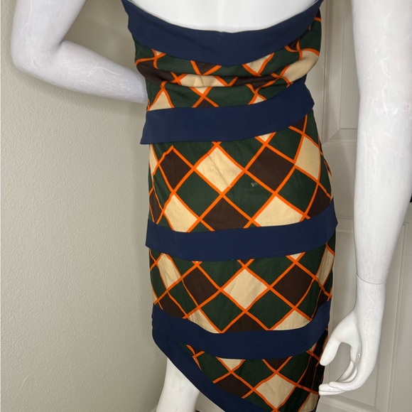 Ahluwalia Stylish Multicolor Geometric Dress.  #72 - Picture 7 of 12